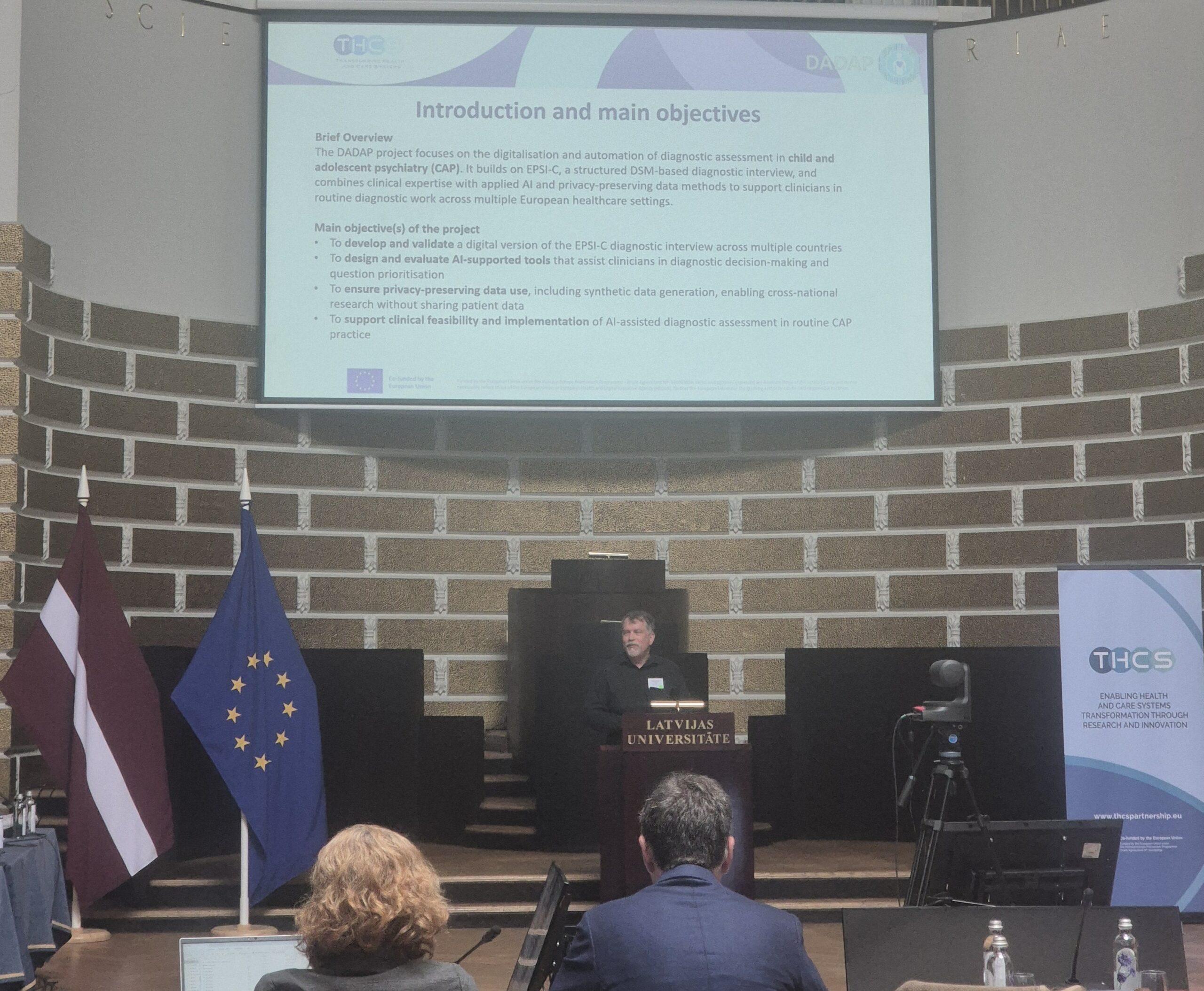 Tomas Olsson Represents DADAP at THCS Riga